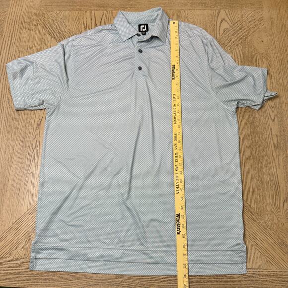 Footjoy Golf Polo Diamond Pattern Large Creekmoor - Picture 3 of 8